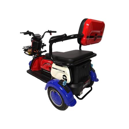 สกู๊ตเตอร์ไฟฟ้า 3 ล้อ SAGASONIC X6 สีน้ำเงินแดง_7