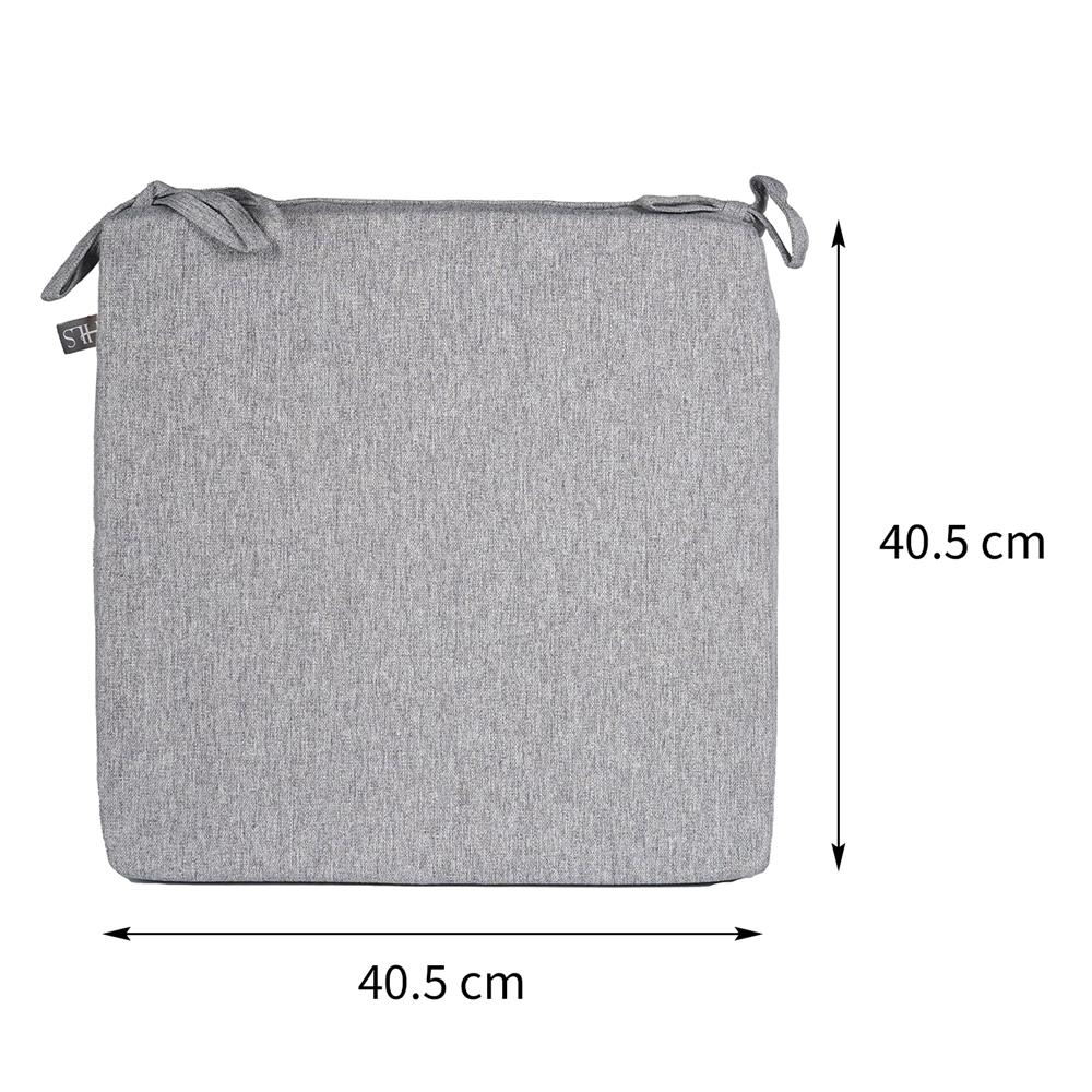 เบาะรองนั่งกันน้ำ HOME LIVING STYLE KLASS 16X16 นิ้ว สีเทา