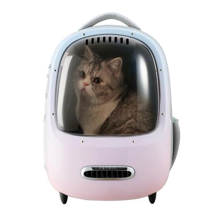 กระเป๋าสัตว์เลี้ยง PETKIT BREEZY 2 SMART CARRIER สีชมพู_1