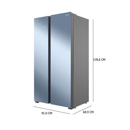 ตู้เย็น SIDE BY SIDE HISENSE RS808N4TBMU 21.5 คิว กระจกเงา อินเวอร์เตอร์_6