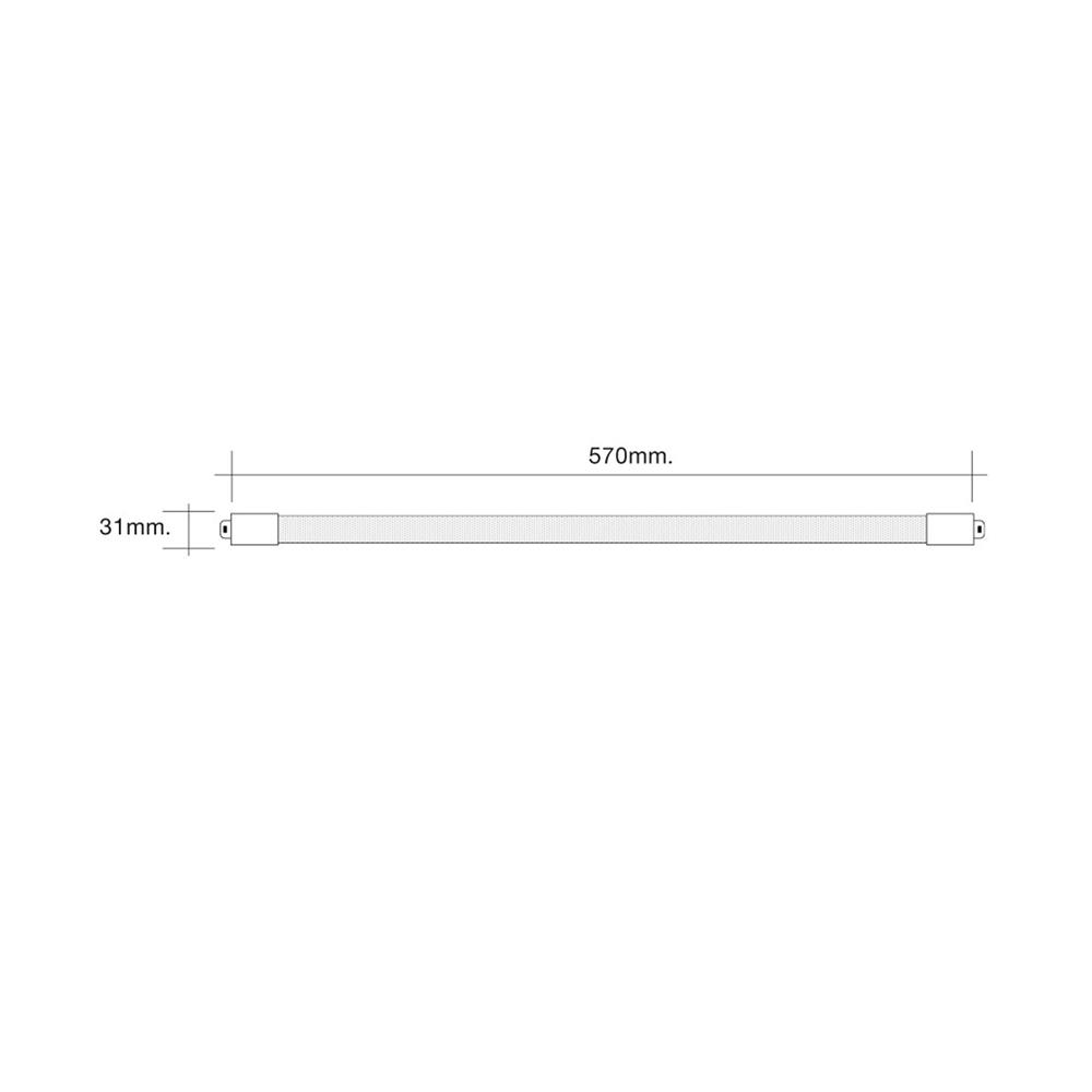 ชุดรางนีออน LED HI-TEK T8 HFILP0009D PRISMATIC 9 วัตต์ DAYLIGHT