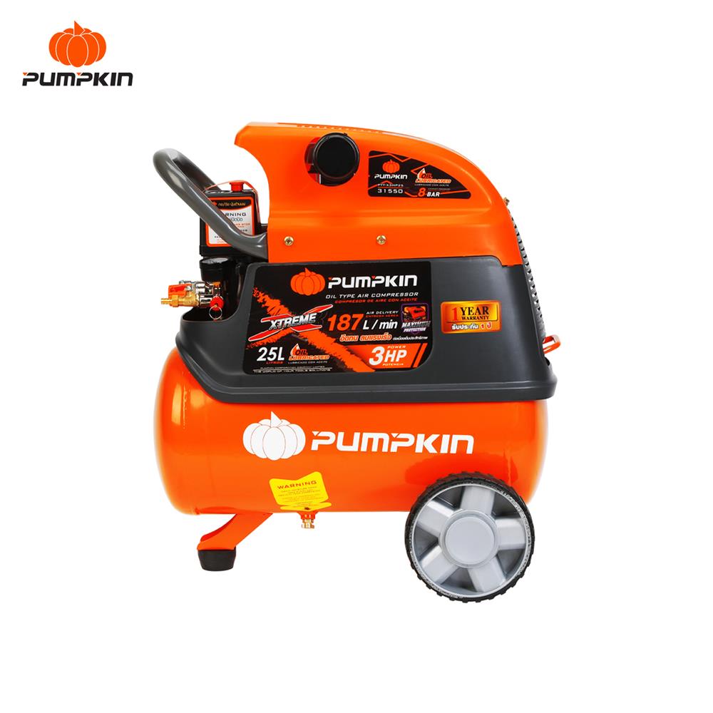ปั๊มลมโรตารี่ PUMPKIN PTT-X3HP25 3 แรงม้า 25 ลิตร