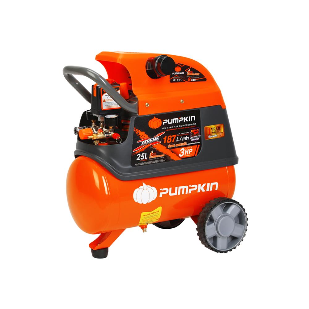ปั๊มลมโรตารี่ PUMPKIN PTT-X3HP25 3 แรงม้า 25 ลิตร