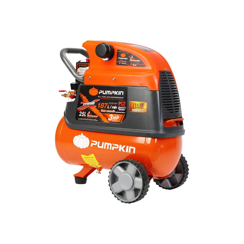 ปั๊มลมโรตารี่ PUMPKIN PTT-X3HP25 3 แรงม้า 25 ลิตร