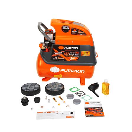 ปั๊มลมโรตารี่ PUMPKIN PTT-X3HP25 3 แรงม้า 25 ลิตร_9