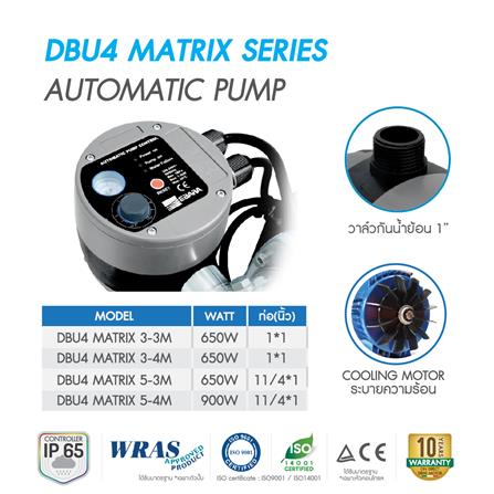 ปั๊มอัตโนมัติ EBARA DBU4 MATRIX 5-3M/650 วัตต์_2