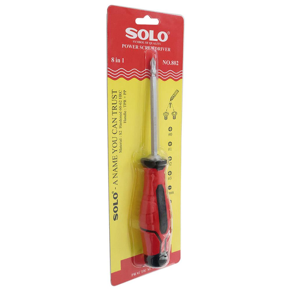 ไขควงสลับหัว 8 IN 1 SOLO NO.802