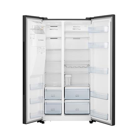 ตู้เย็น SIDE BY SIDE HISENSE RS700N4TBUI 19.8Q กระจกดำ อินเวอร์เตอร์_2