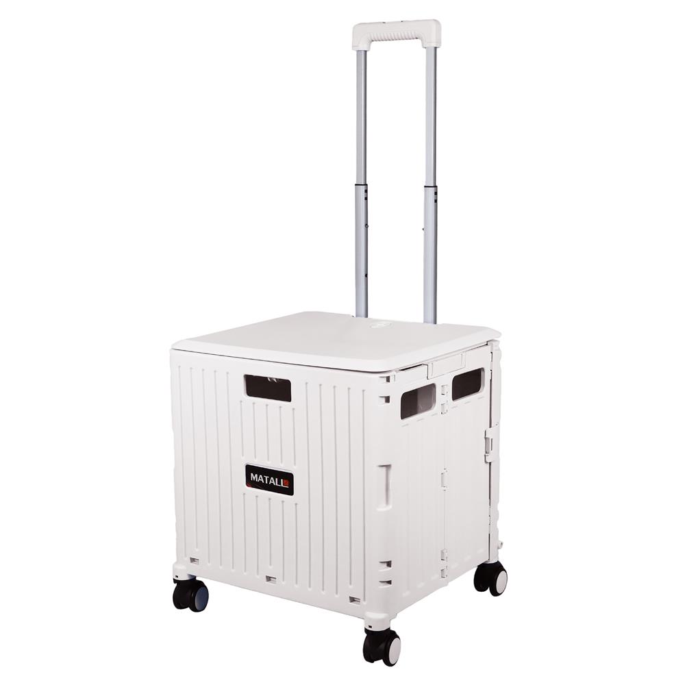 รถเข็นกล่องอเนกประสงค์พับได้ MATALL JRWS-16A 35 กก. สีเบจ_0