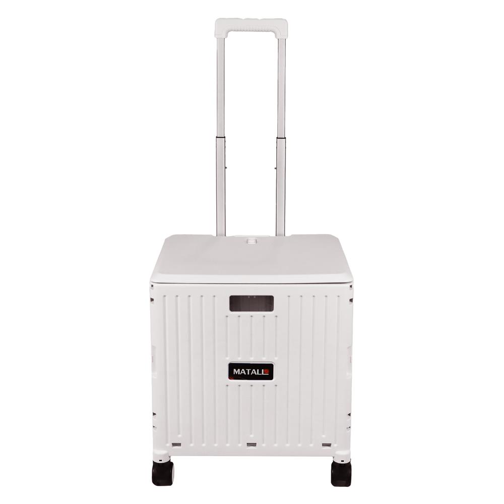 รถเข็นกล่องอเนกประสงค์พับได้ MATALL JRWS-16A 35 กก. สีเบจ