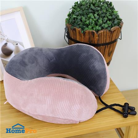 หมอนรองคอ HOME LIVING STYLE TIRA 10X10 นิ้ว สีชมพู_3