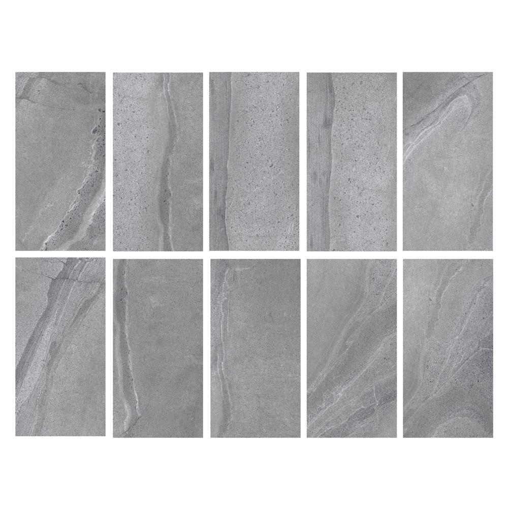 กระเบื้องพื้นพอร์ซเลน 30x60 ซม. COTTO เอ็ม สโตน GY PM 1.44 ตร.ม.