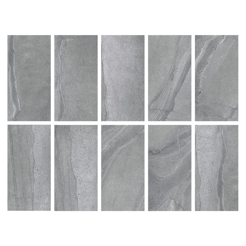 กระเบื้องพื้นพอร์ซเลน 30x60 ซม. COTTO เอ็ม สโตน GY PM 1.44 ตร.ม.