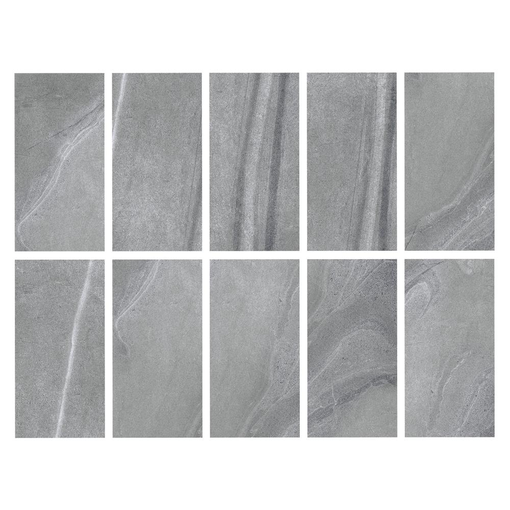 กระเบื้องพื้นพอร์ซเลน 30x60 ซม. COTTO เอ็ม สโตน GY PM 1.44 ตร.ม.