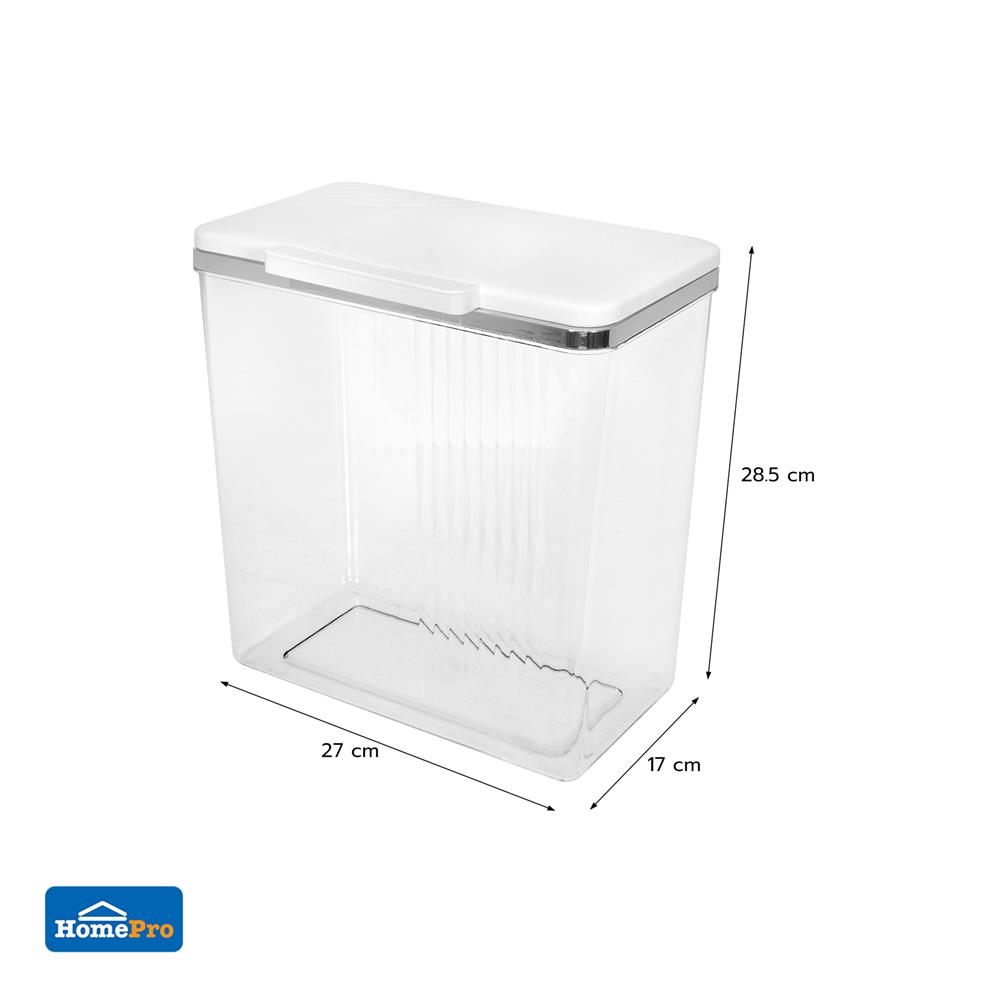 ถังขยะพร้อมที่แขวน ACCO KLEAR 9 ลิตร สีใส