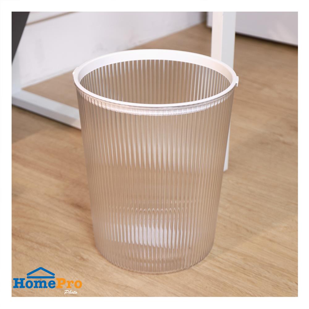 ถังขยะกลม ACCO KLEAR 12 ลิตร สีใส