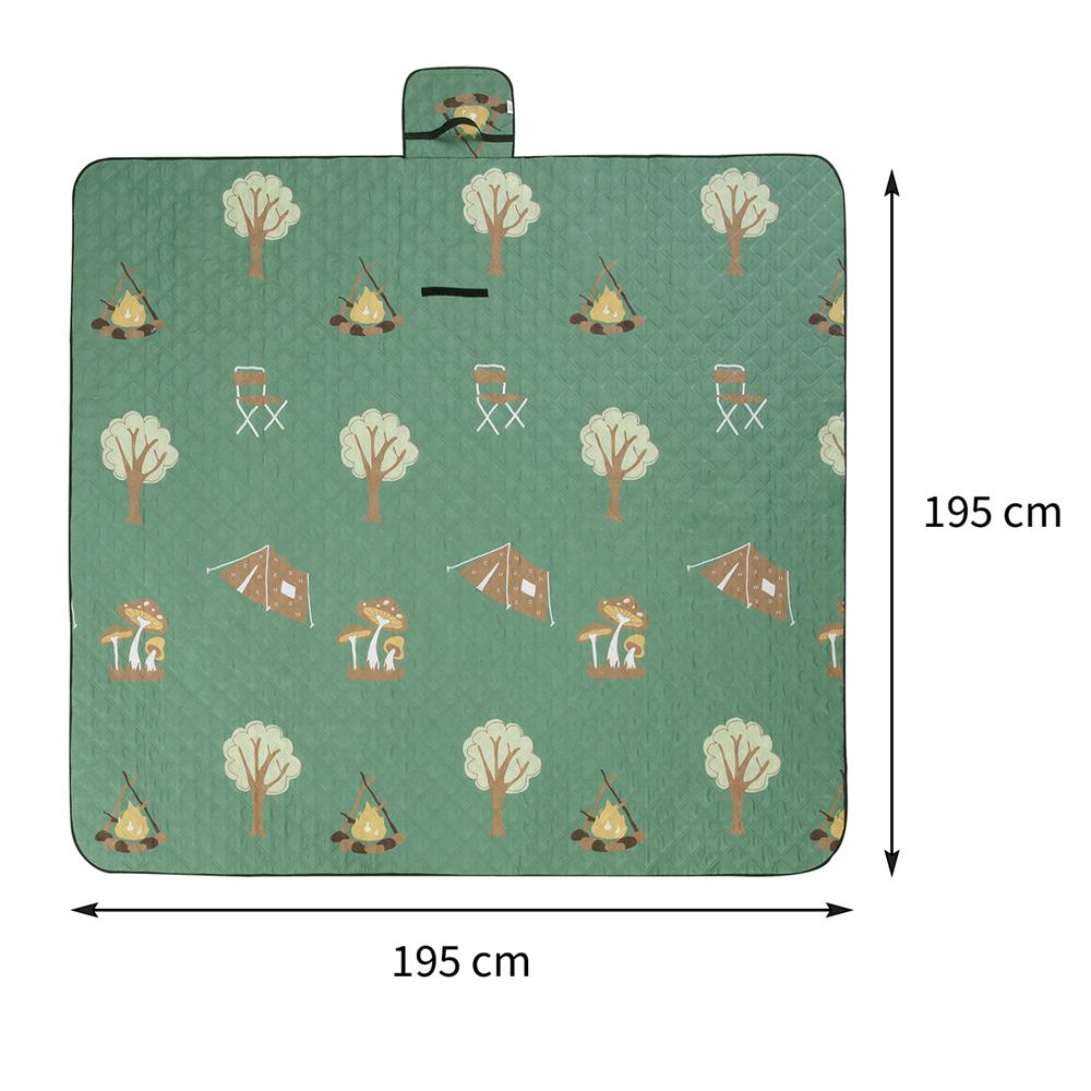 แผ่นอเนกประสงค์ HOME LIVING STYLE CAMP 195X195 ซม. สีเขียว