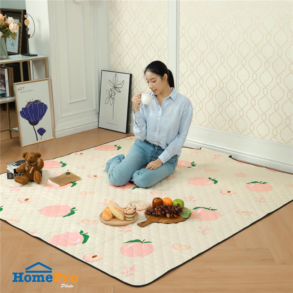 แผ่นอเนกประสงค์ HOME LIVING STYLE PEACH 195X195 ซม. สีชมพู