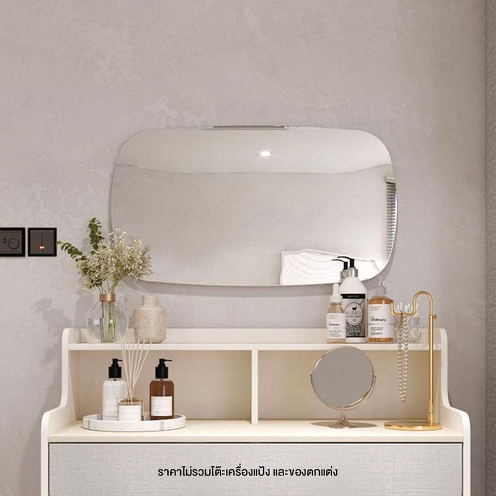 กระจกสำหรับตกแต่ง KONCEPT AIKO 19229388 สีขาว