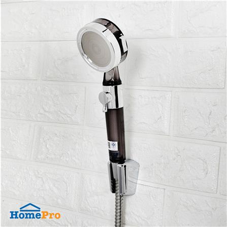 ชุดฝักบัวสายอ่อนปรับ 3 ระดับ พร้อมไส้กรอง WSP WSP-322 สีดำ_3