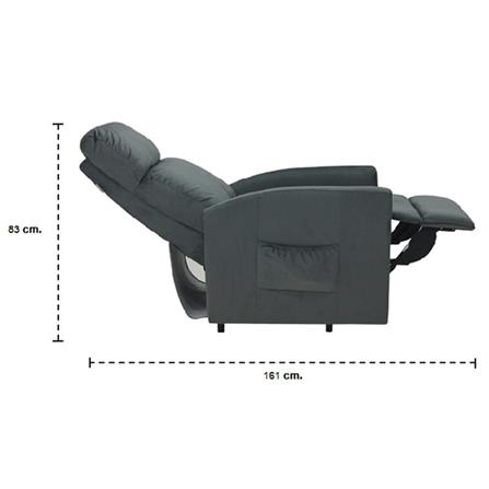 RECLINER 1 ที่นั่ง KONCEPT ZIA 19154163 สีเทา_6