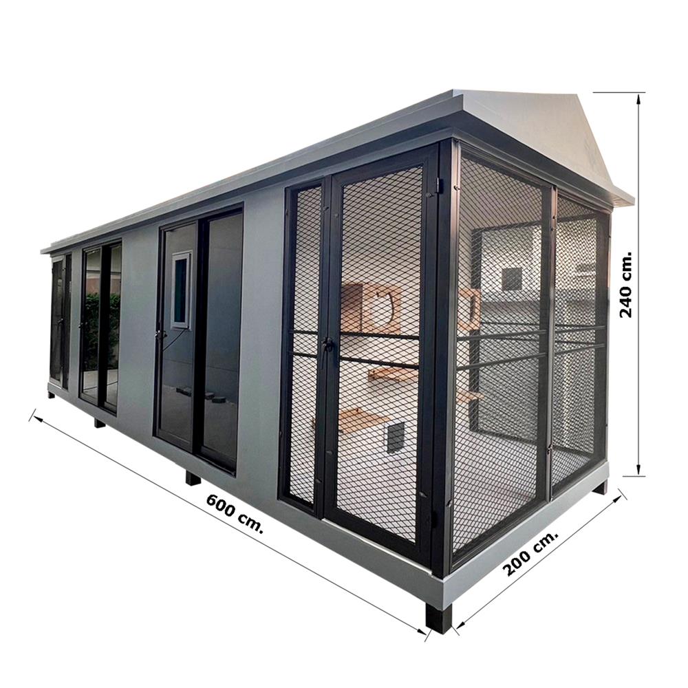 บ้านหมา บ้านแมว T.C. DOGHOUSE 11 NORDIC 200X600X240 ซม.