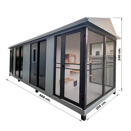 บ้านหมา บ้านแมว T.C. DOGHOUSE 11 NORDIC 200X600X240 ซม._5