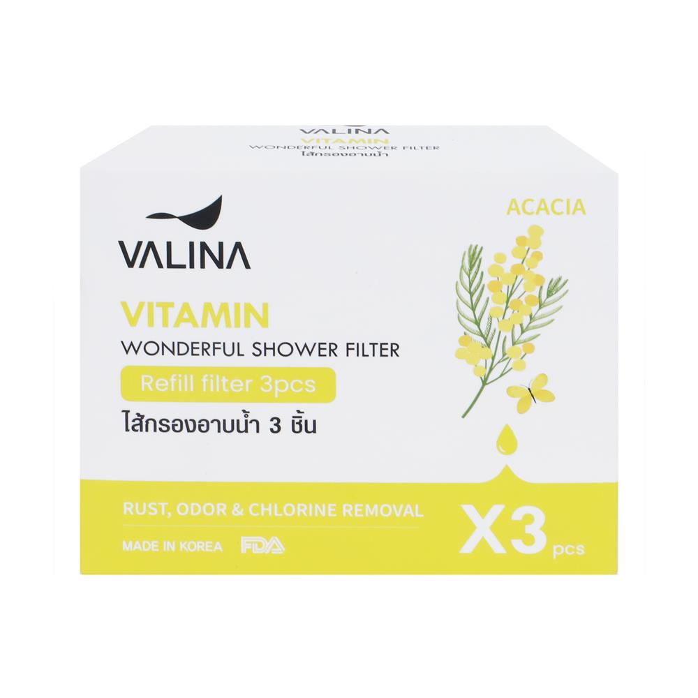 ไส้กรองอาบน้ำ VALINA WF กลิ่น ACACIA แพ็ก 3 ชิ้น