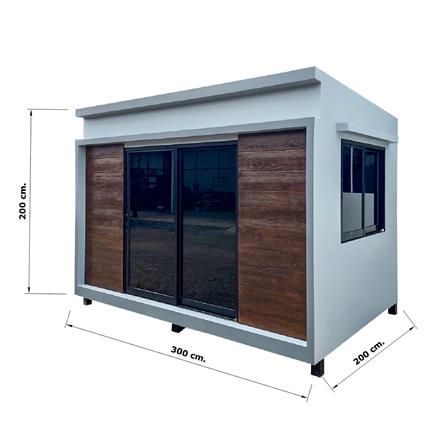 บ้านหมา บ้านแมว T.C. DOGHOUSE 19 MODERN 200X300X200 ซม._5