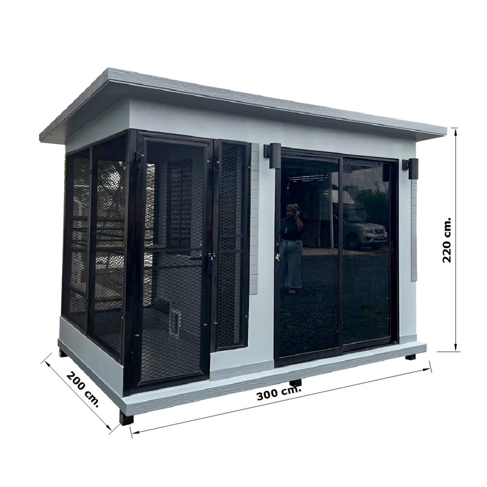 บ้านหมา บ้านแมว T.C. DOGHOUSE 18 CLASSIC 200X300X220 ซม.