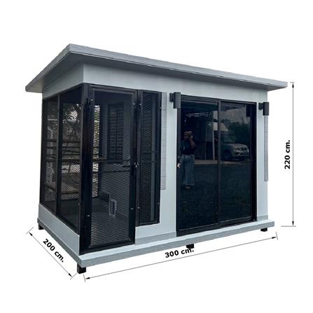 บ้านหมา บ้านแมว T.C. DOGHOUSE 18 CLASSIC 200X300X220 ซม._5