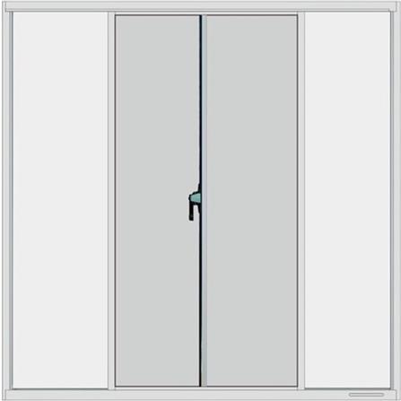 หน้าต่างบานเลื่อน อะลูมิเนียม S-S มุ้ง MHOLARN P8.5 100X100 ซม. หนา 8.5 ซม. สีขาว_1