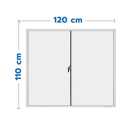 หน้าต่างบานเลื่อน อะลูมิเนียม S-S MHOLARN P8.5 120X110 ซม. หนา 8.5 ซม. สีขาว_0