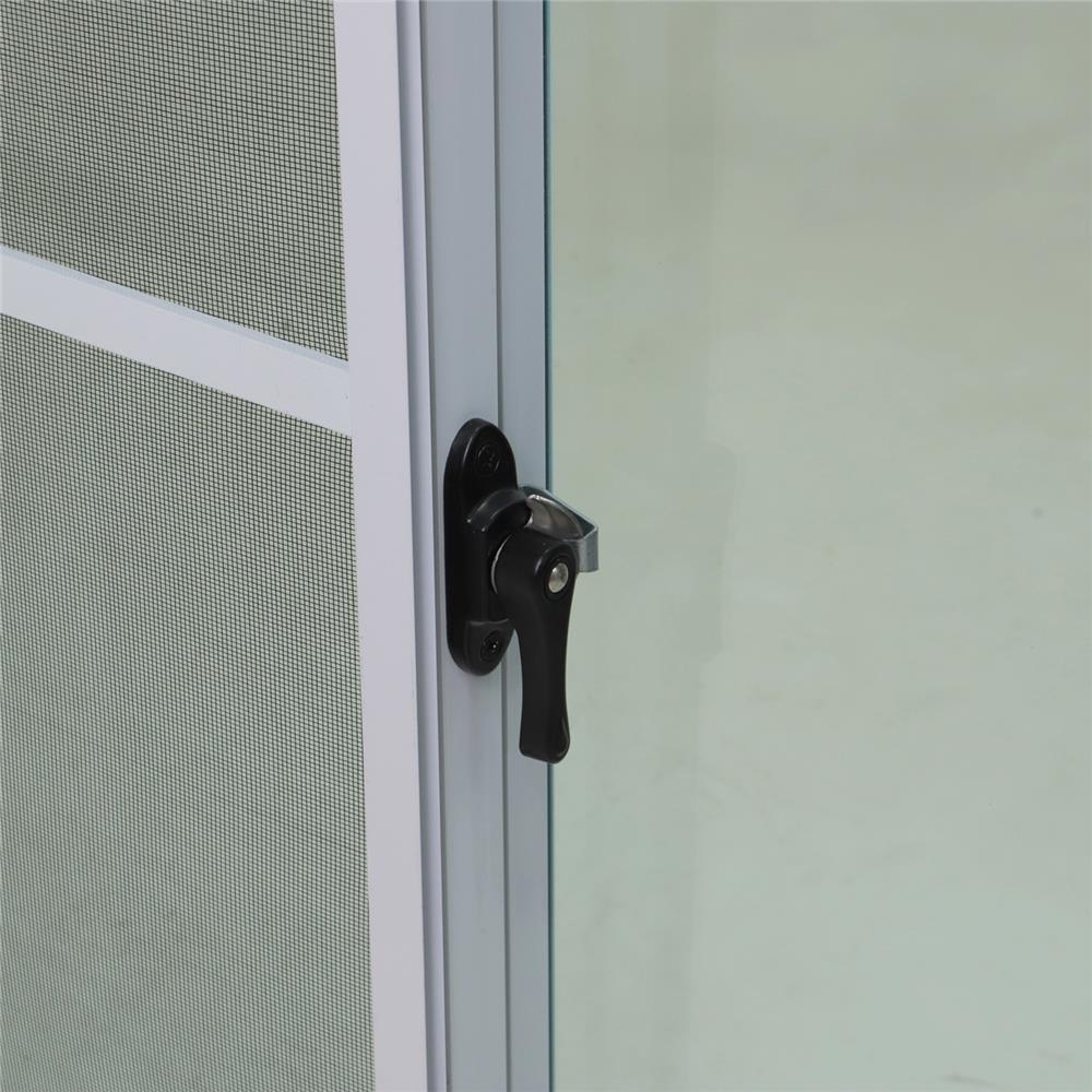 หน้าต่างบานเลื่อน อะลูมิเนียม S-S มุ้ง MHOLARN P8.5 120X110 ซม. หนา 8.5 ซม. สีขาว