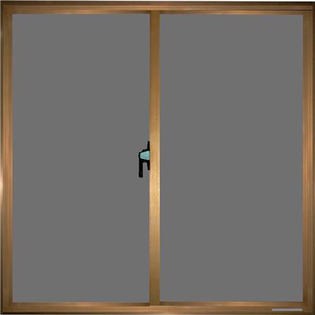 หน้าต่างบานเลื่อน อะลูมิเนียม S-S MHOLARN P8.5 100X100 ซม. หนา 8.5 ซม. สีชา_1