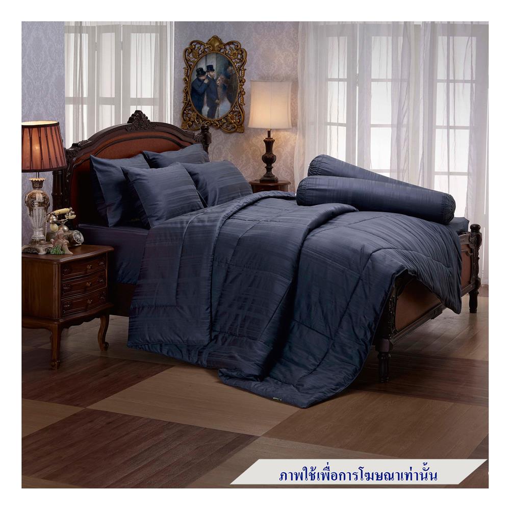 ชุดผ้าปูที่นอน 5 ฟุต 5 ชิ้น JESSICA COTTON STRIPE 20075-NAVY