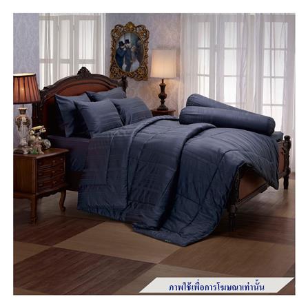 ชุดผ้าปูที่นอน 5 ฟุต 5 ชิ้น JESSICA COTTON STRIPE 20075-NAVY_0