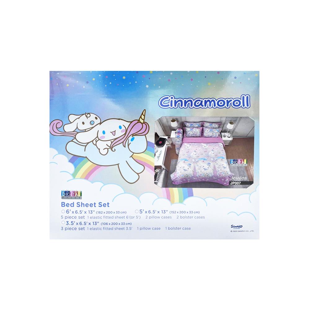 ชุดผ้าปูที่นอน 5 ฟุต 5 ชิ้น JESSICA CINNAMOROLL 21074-JP007