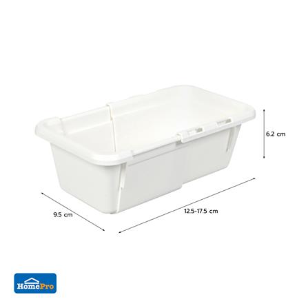 กล่องเก็บของในลิ้นชักปรับขนาดได้ KECH BEFIT SIZE S สีขาว_6