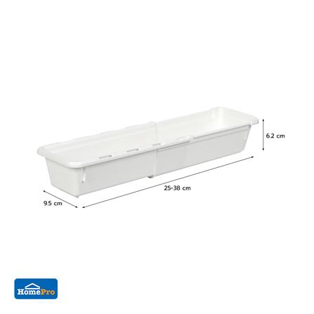 กล่องเก็บของในลิ้นชักปรับขนาดได้ KECH BEFIT SIZE M สีขาว_6