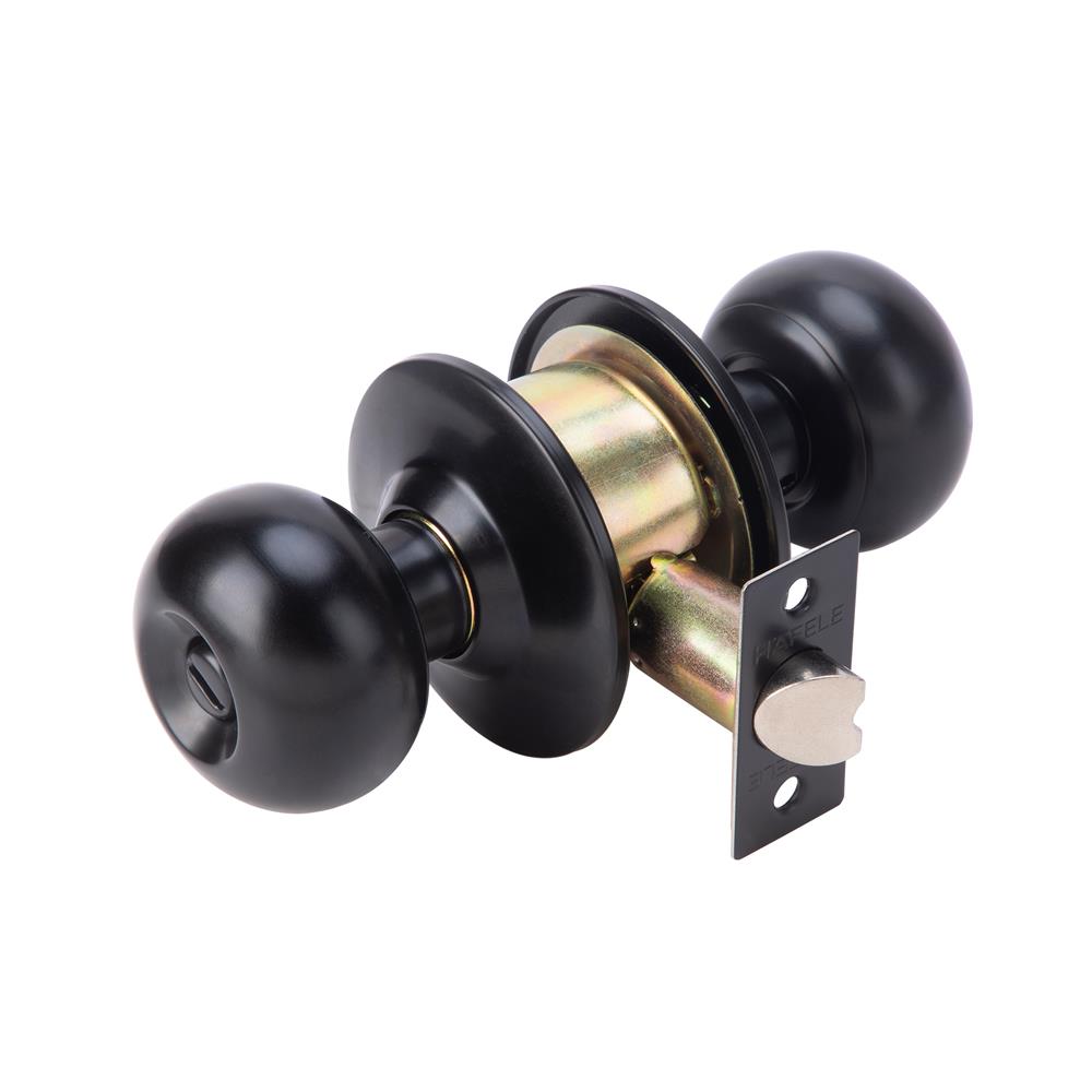 ลูกบิดห้องน้ำ หัวจัน HAFELE 489.93.275 สีดำ