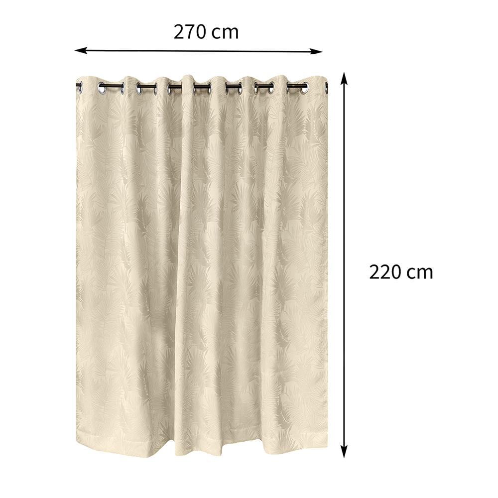 ผ้าม่าน EYELET BENETTA IRA UV 270X220 ซม. สีครีม