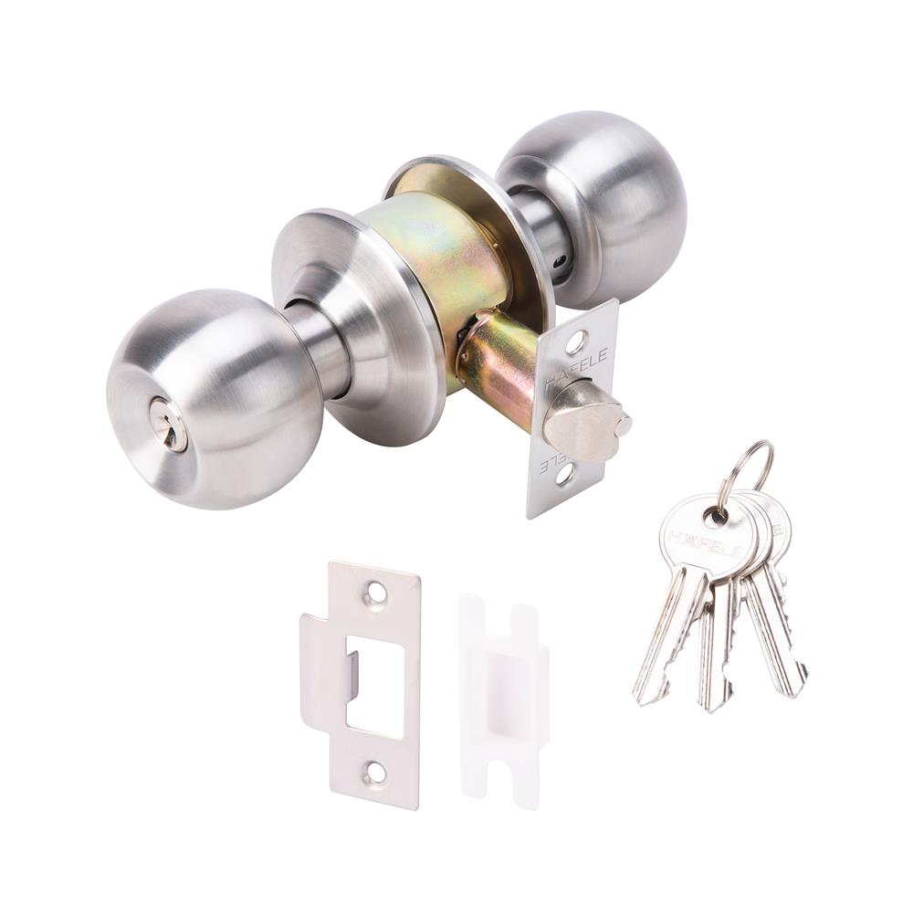 ลูกบิดทั่วไป หัวกลม HAFELE 489.93.270 สีสเตนเลส