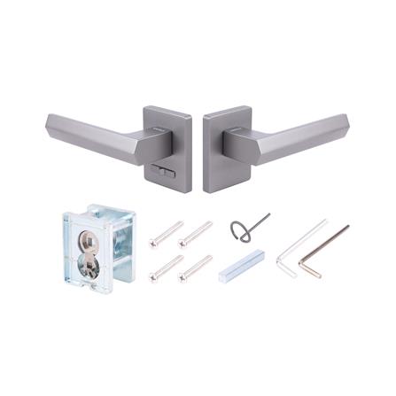 มือจับก้านโยก ห้องน้ำ HAFELE 489.11.041 สีเงิน_1