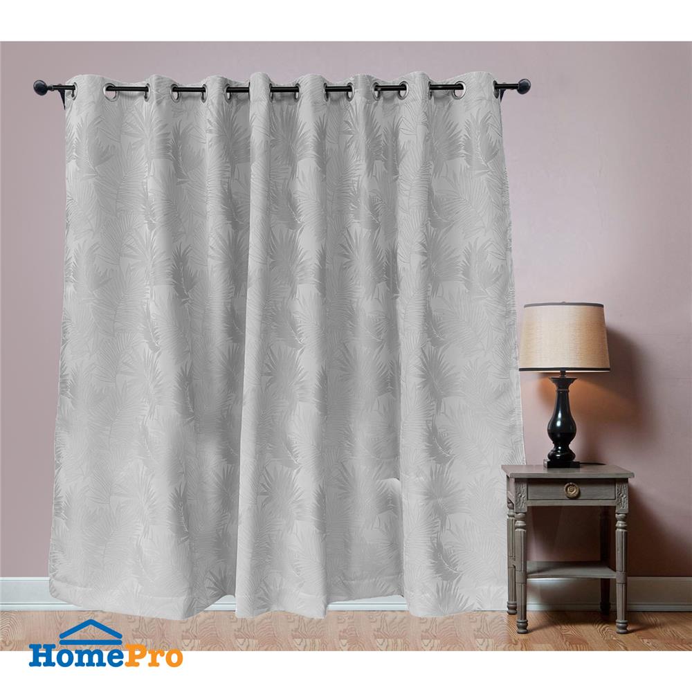 ผ้าม่าน EYELET BENETTA IRA UV 270X220 ซม. สีเทา