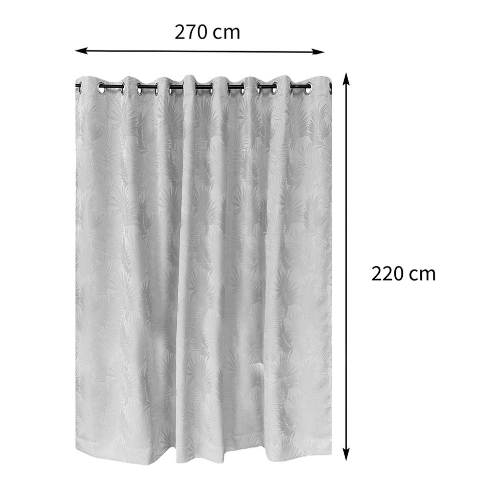 ผ้าม่าน EYELET BENETTA IRA UV 270X220 ซม. สีเทา