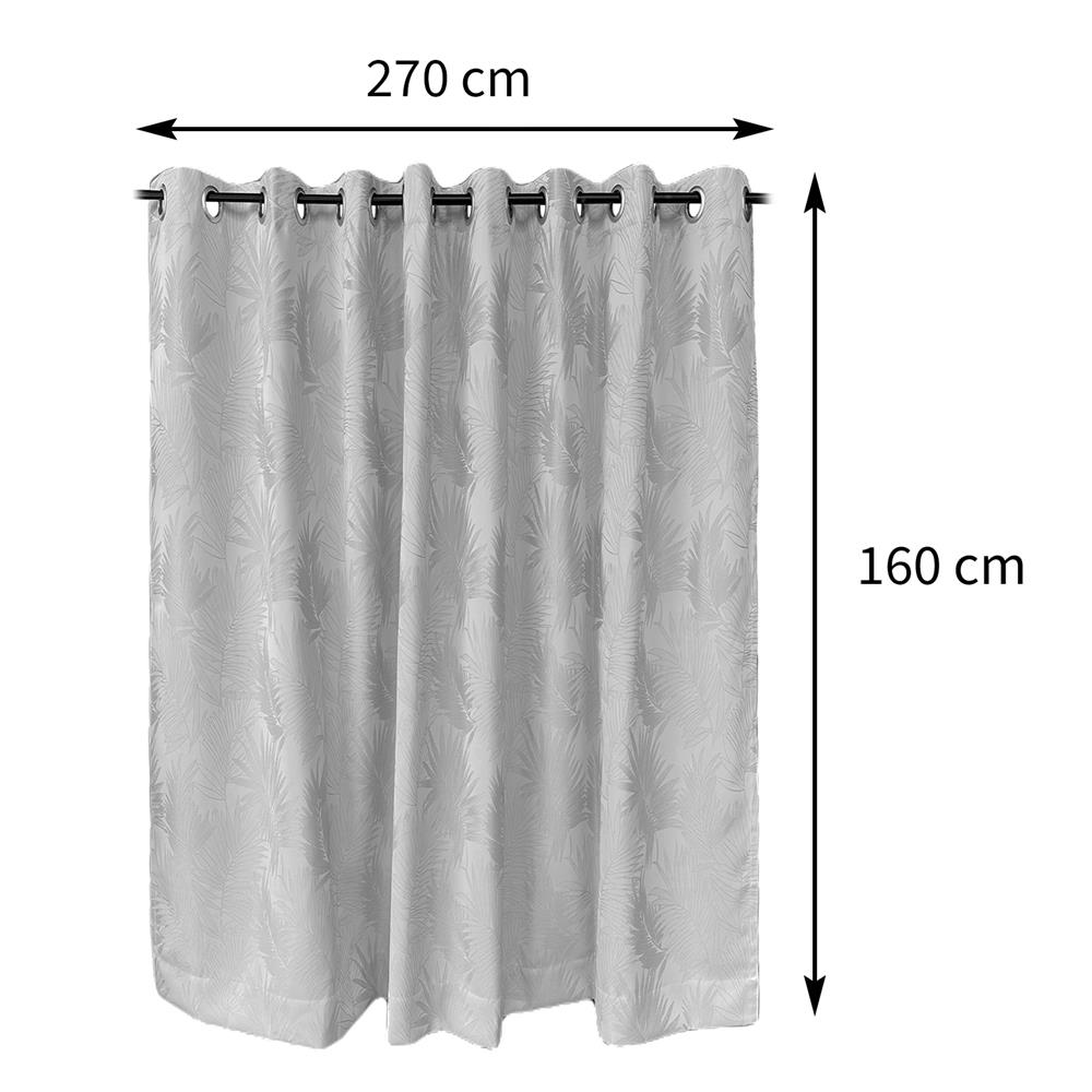 ผ้าม่าน EYELET BENETTA IRA UV 270X160 ซม. สีเทา