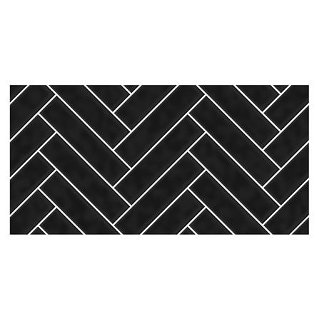 กระเบื้องผนัง 30x60 ซม. COTTO แฮริ่งโบน ดำ HYG PM 1.44 ตร.ม._0