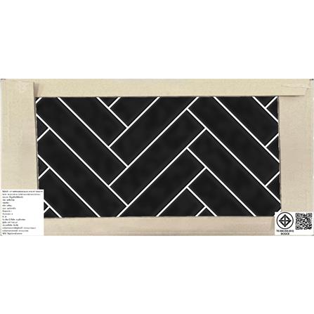 กระเบื้องผนัง 30x60 ซม. COTTO แฮริ่งโบน ดำ HYG PM 1.44 ตร.ม._2