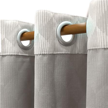 ผ้าม่าน EYELET BENETTA GANESH UV 270X220 ซม. สีเทา_4